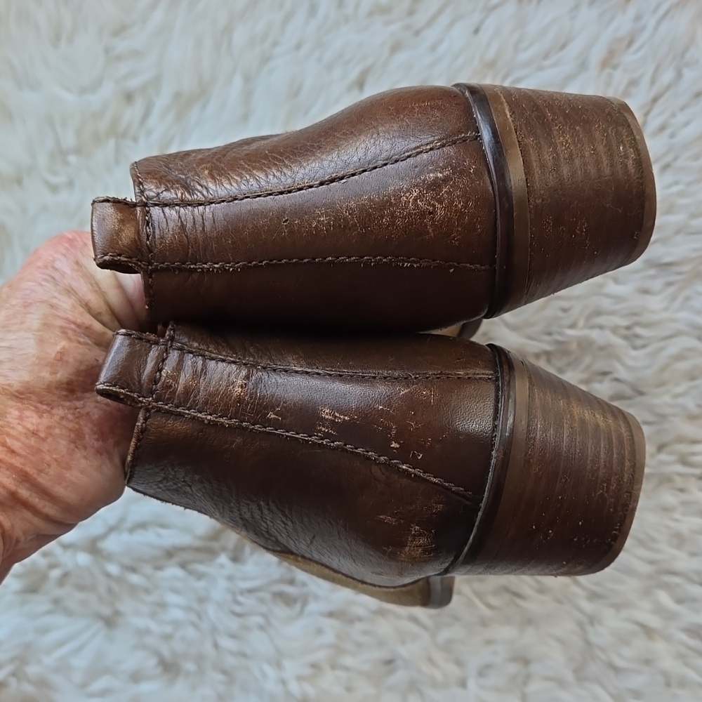 Madewell Cait Distressed Suede/ Leather Ankle Bootie US 7 - Picture 4 of 13